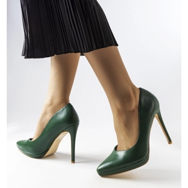 Kristin tamno zelene klasične štikle zelena 1