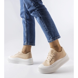 Bež tenisice s platformom Castanthei 1