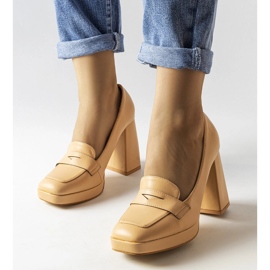 Inès bež cipele s visokom petom 1