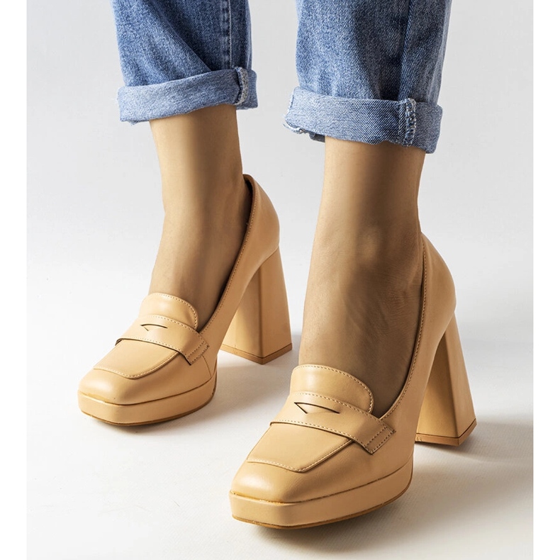 Inès bež cipele s visokom petom 1