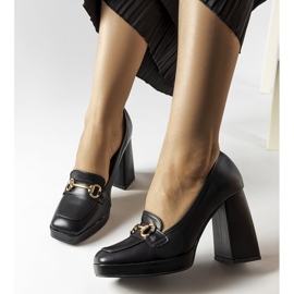 Crne salonke na geometrijskom bloku iz Blaissa crno 2