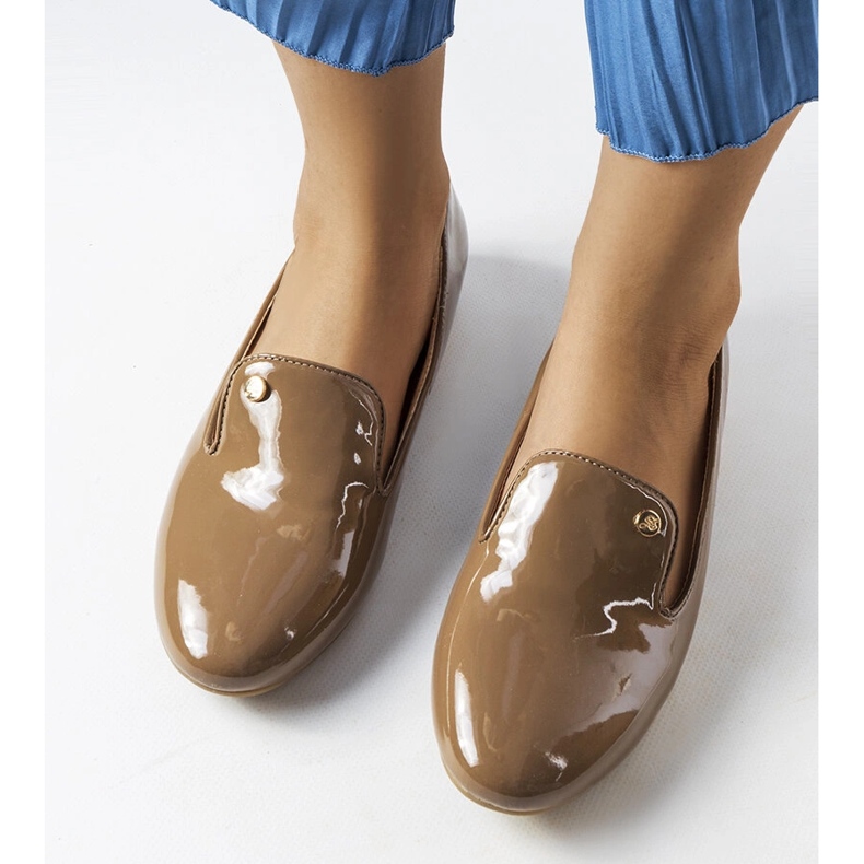 Smeđe lakirane cipele Lang smeđa 1