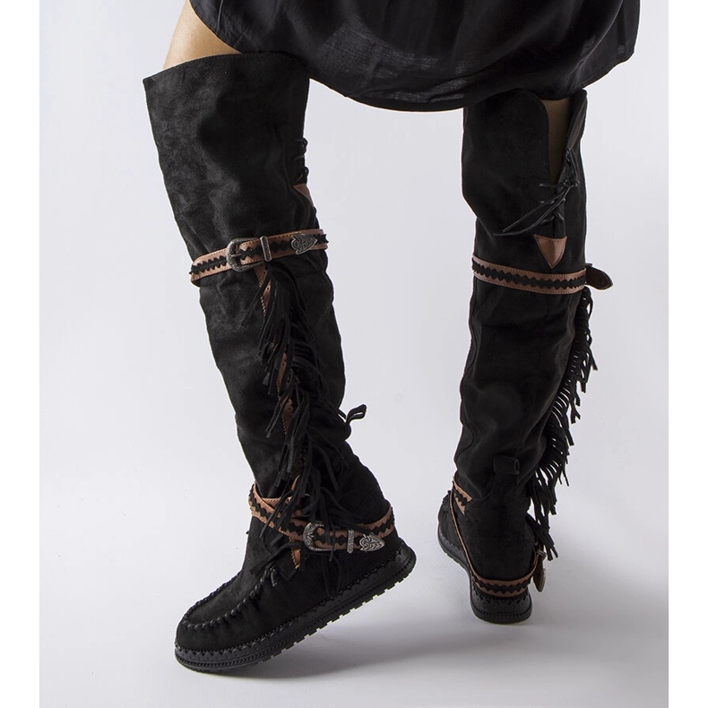 Inna Novell crne čizme na klin crna 1