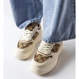 Inna Bež tenisice ukrašene monogramom Conte 1