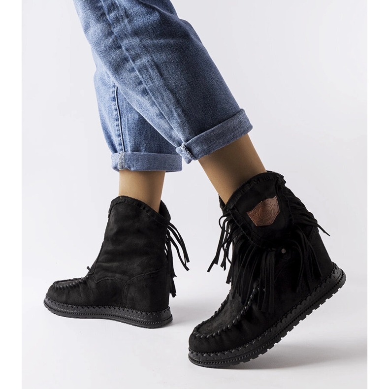 Inna Crne čizme na klin iz Giudice crna 1