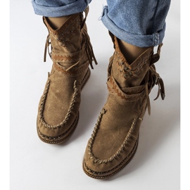 Inna Tamnosmeđe čizme na klin iz Beausoleila smeđa 1