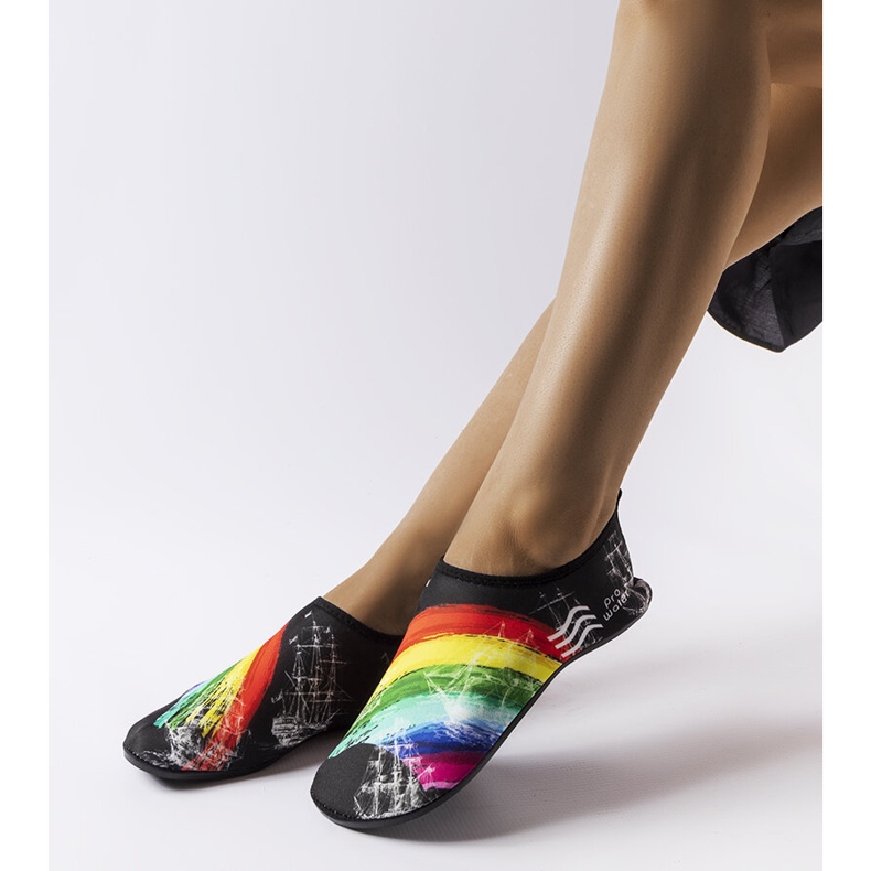 ProWater Crne cipele za vodu Krejz sa šarenim printom crna 1