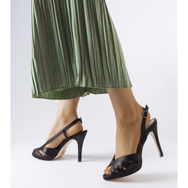 Alpaca crne sandale na petu crna 1