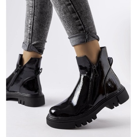 Ritte crne lakirane izolirane čizme crna 1