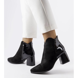 Riia crne čizme od eko brušene kože crno 1