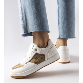 Inna Bijele tenisice ukrašene monogramom Isidor bijela 1