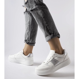 Bijelo-srebrne sportske tenisice iz Parme bijela 1