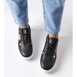 Crno-zlatne sportske tenisice iz Parme crna 1