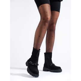 Radnice na platformi Shelovet s crnim lancem crna 1