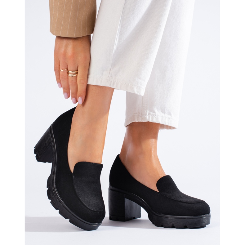 W. Potocki Ženske antilop cipele na visoku petu Potocki crne crno 1