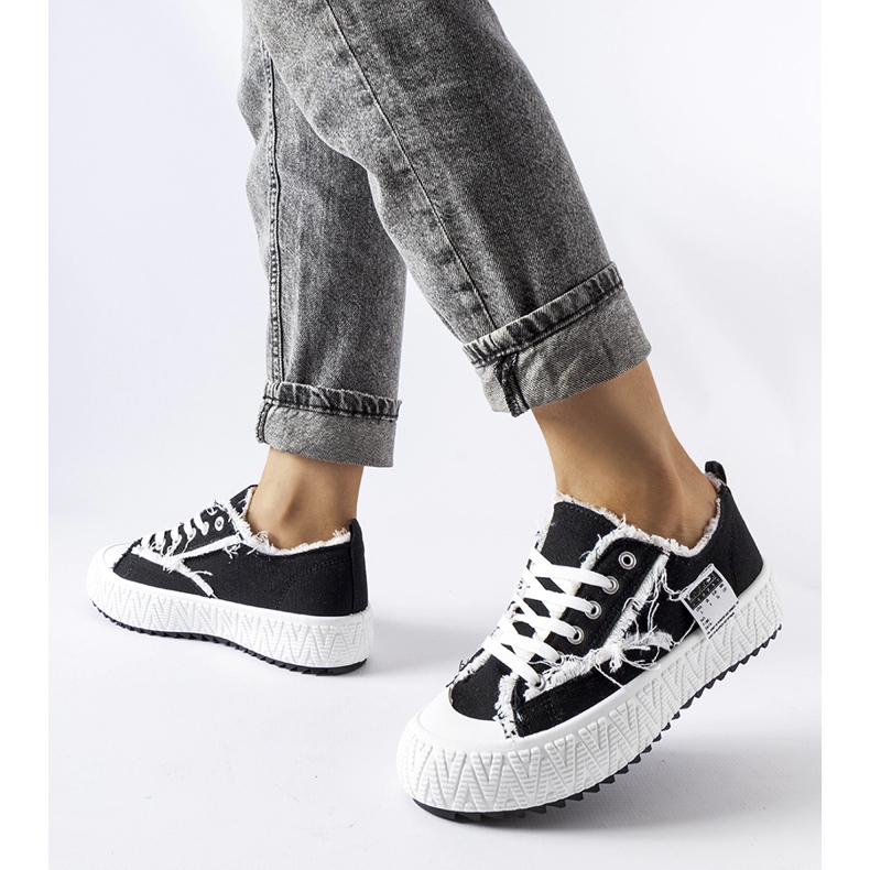 Inna Crne Coolidge tenisice s platformom crna 1