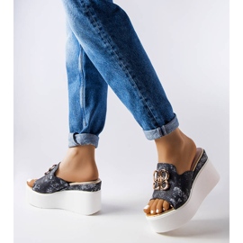 Havanna crne sandale na klin crna 1