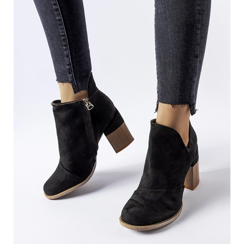 Artemisia crne gležnjače na visoku petu crna 1