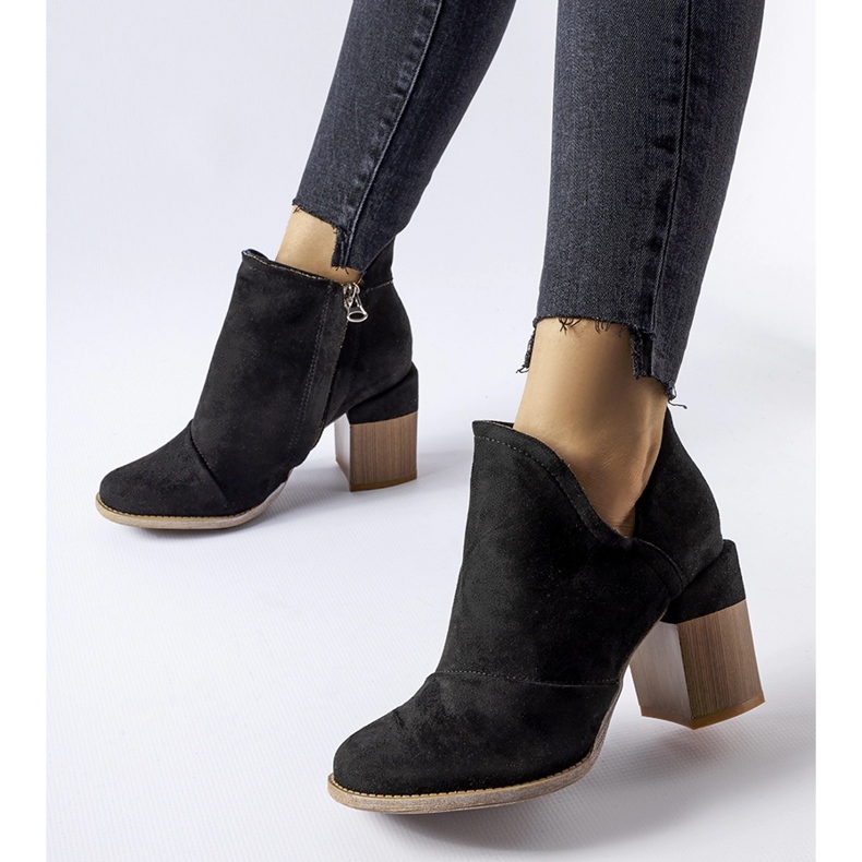 Artemisia crne gležnjače na visoku petu crna 2