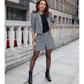 Crne gležnjače na visoku petu s ukrasnim Creil remenom crna 1