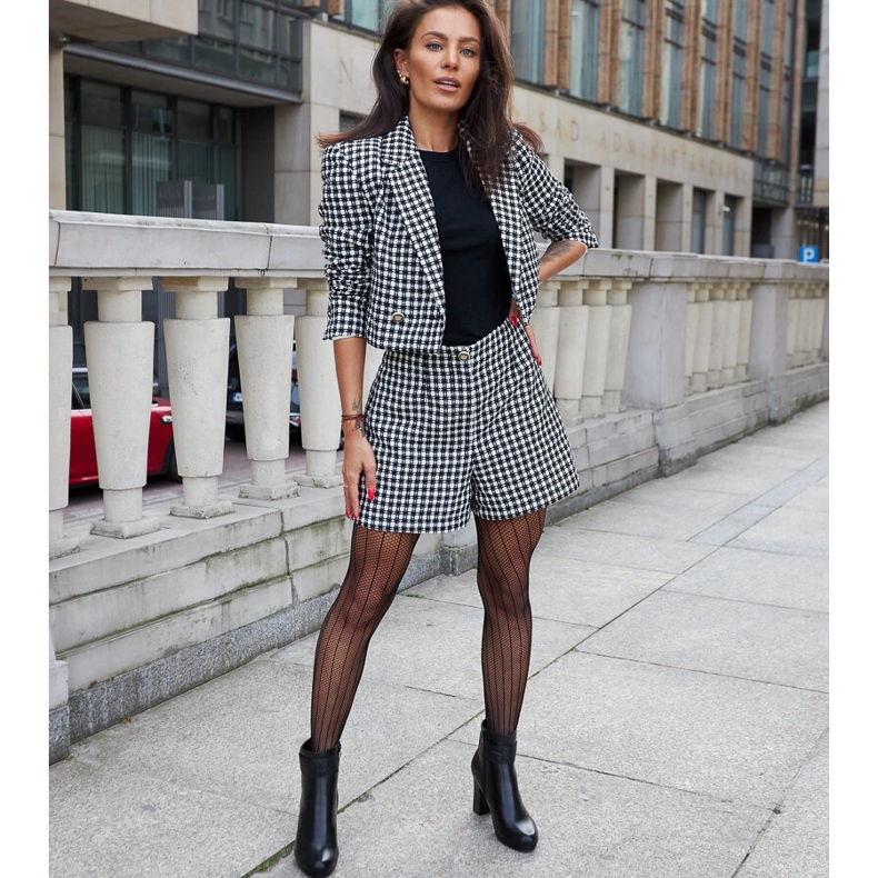 Crne gležnjače na visoku petu s ukrasnim Creil remenom crna 1