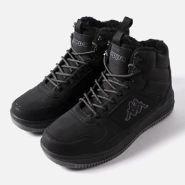 Crne izolirane sportske cipele Kappa 243046 Krzno crna 1