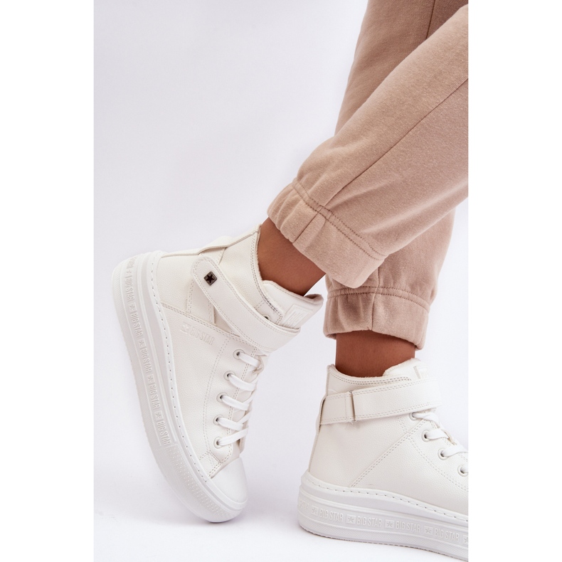 Ženske izolirane tenisice na platformi Big Star, bijele MM274006 bijela 1