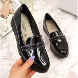 Udobne lakirane natikače T.Sokolski W SCA62, crne crno 1