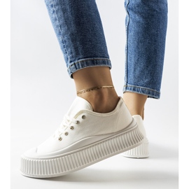 Bijele tenisice s debelim potplatom iz Wallacea bijela 1