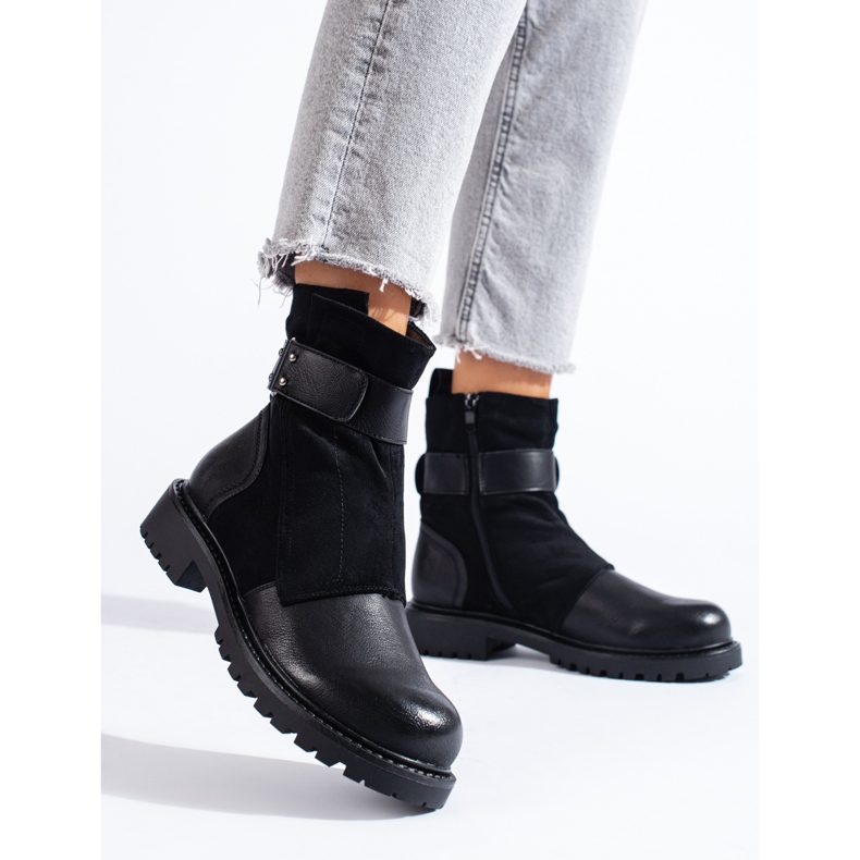 SHELOVET Ženske crne torbe s kopčom crna 1