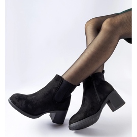 Crne gležnjače od eko antilop kože Pacific crna 1