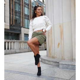 Crne gležnjače ukrašene Melisurgo cirkonima crna 1