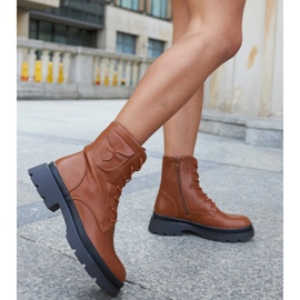 Smeđe čizme na Ugo platformi smeđa 2