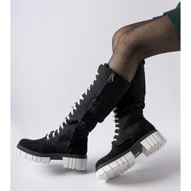 Palmer čizme s izolacijom od crne tkanine crno 1