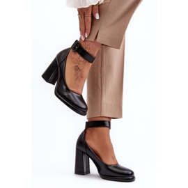 WS1 Crne cipele na petu s kopčom Idovana crna 1