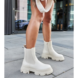 Krem gležnjače s gumenim umetkom D'Isola bež 2