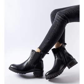 Crne gležnjače ukrašene Emidio šljokicama crna 1