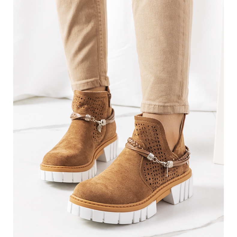 Smeđe Langridge čizme smeđa 1