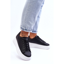 Ženske klasične sportske cipele crno-bijele 3