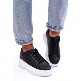 Ženske klasične sportske cipele crno-bijele crna 1