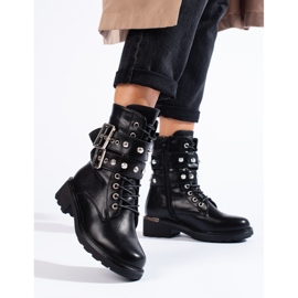 Shelovet ženske radnice s kopčama crno 1