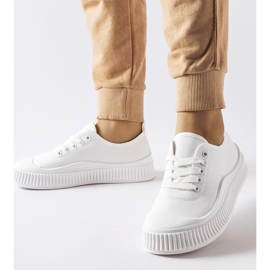 Bijele Collepepe tenisice s platformom bijela 1