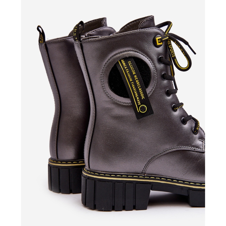 News Dječje izolirane trapper čizme sive Iomare siva 1