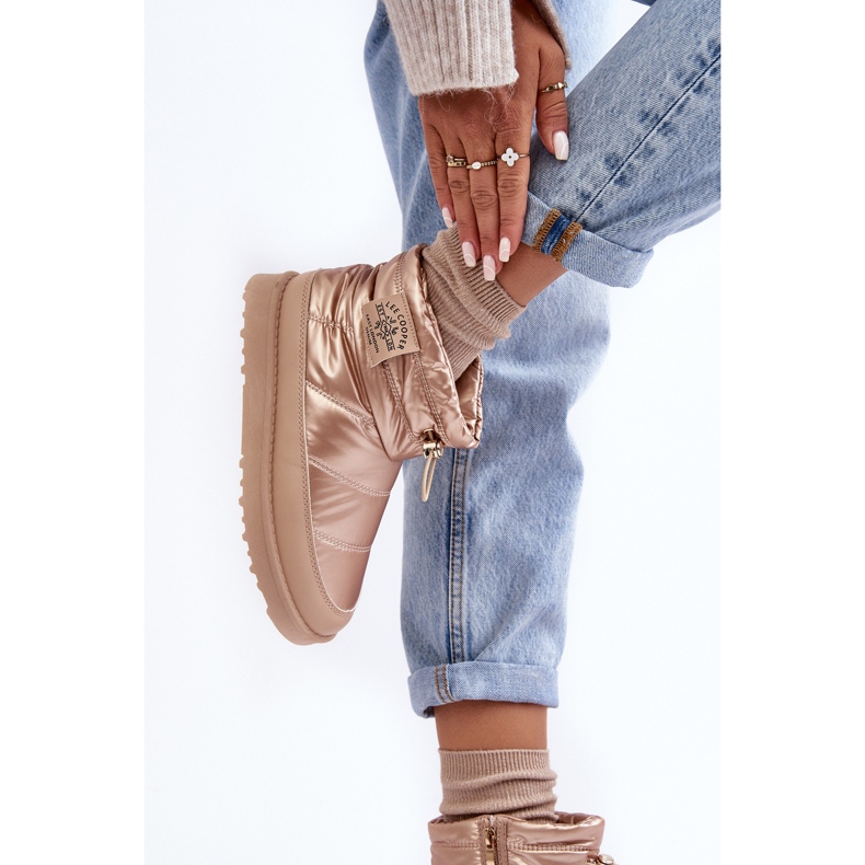 Ženske izolirane čizme za snijeg Lee Cooper LCJ-23-44-1965L bež zlatna 2