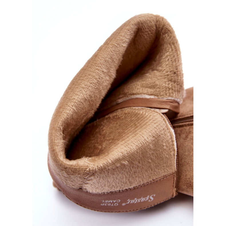 Seastar Tamno bež čizme s visokom petom od antilopa Kilrenita 4