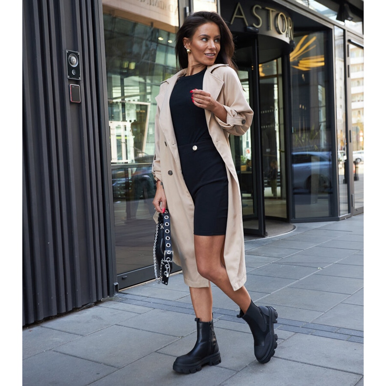 Crne gležnjače s vidljivim Moriano gazištem crna 1