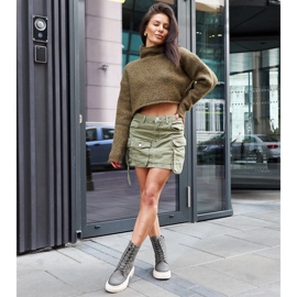 Zelene čizme ukrašene Nicla šavovima zelena 1