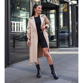 Inna Eliot crne sock gležnjače s vezicama crno 1