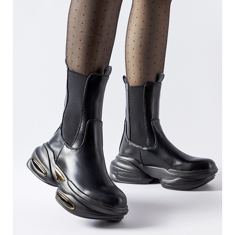 Big Star Crne masivne gležnjače Sant'Egidio crna 1