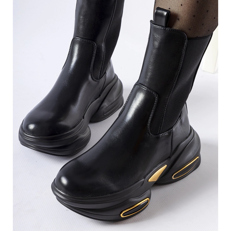 Big Star Crne masivne gležnjače Sant'Egidio crno 2